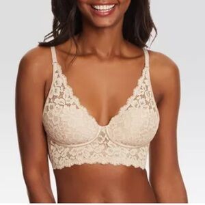 NWT Maidenform Lace Bralette in Cream Bra Size 38B